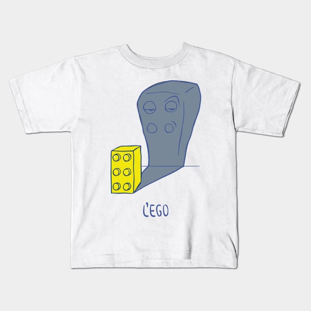 L'EGO (the ego, in french) Kids T-Shirt by vectalex